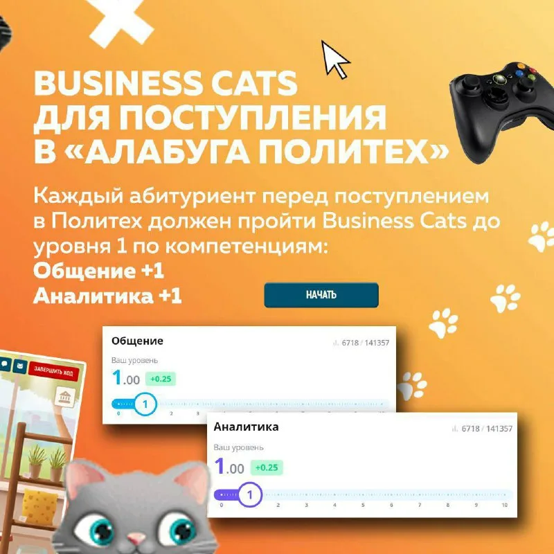 Прохождение игры "Business Cats Alabuga"